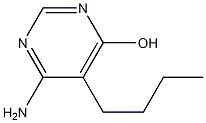 6-Amino-5-butyl-4-pyrimidinol,,结构式