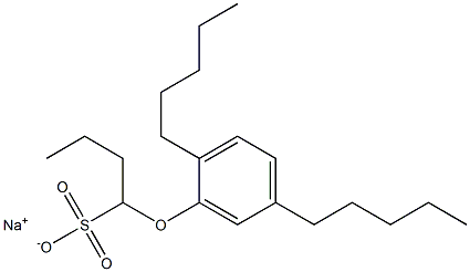 1-(2,5-Dipentylphenoxy)butane-1-sulfonic acid sodium salt