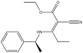 2-Cyano-3-[[(S)-1-phenylethyl]amino]-2-pentenoic acid ethyl ester