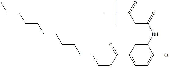 4-Chloro-3-(4,4-dimethyl-1,3-dioxopentylamino)benzoic acid dodecyl ester|