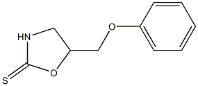 5-(フェノキシメチル)オキサゾリジン-2-チオン 化学構造式