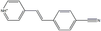 4-[(E)-2-(4-Cyanophenyl)ethenyl]pyridinium Struktur