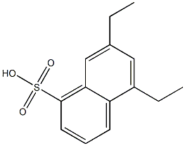 5,7-Diethyl-1-naphthalenesulfonic acid Struktur
