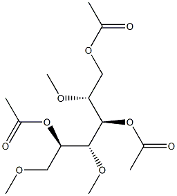 1-O,3-O,5-O-Triacetyl-2-O,4-O,6-O-trimethylmannitol Structure
