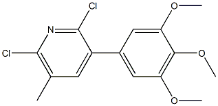 2,6-Dichloro-3-(3,4,5-trimethoxyphenyl)-5-methylpyridine|