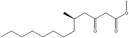[R,(+)]-5-Methyl-3-oxotridecanoic acid methyl ester Struktur