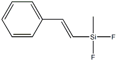 Difluoro[(E)-2-phenylethenyl](methyl)silane,,结构式