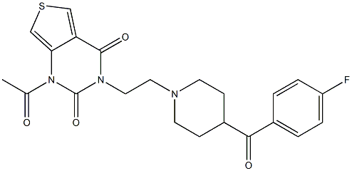 1-Acetyl-3-[2-[4-(4-fluorobenzoyl)piperidino]ethyl]thieno[3,4-d]pyrimidine-2,4(1H,3H)-dione