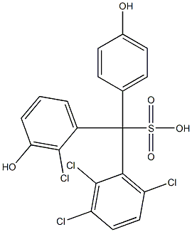 (2-Chloro-3-hydroxyphenyl)(2,3,6-trichlorophenyl)(4-hydroxyphenyl)methanesulfonic acid|