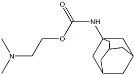 (Adamantan-1-yl)carbamic acid 2-dimethylaminoethyl ester,,结构式