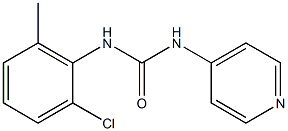 1-[(2-Chloro-6-methylphenyl)]-3-(pyridin-4-yl)urea,,结构式