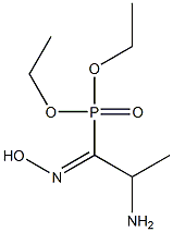 2-Amino-1-hydroxyiminopropylphosphonic acid diethyl ester Structure