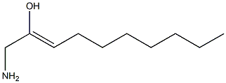 1-アミノ-2-デセン-2-オール 化学構造式
