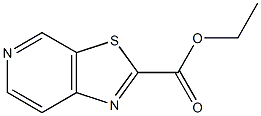 Thiazolo[5,4-c]pyridine-2-carboxylic acid ethyl ester Struktur