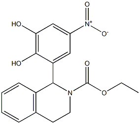 1-(5-Nitro-2,3-dihydroxyphenyl)-1,2,3,4-tetrahydroisoquinoline-2-carboxylic acid ethyl ester