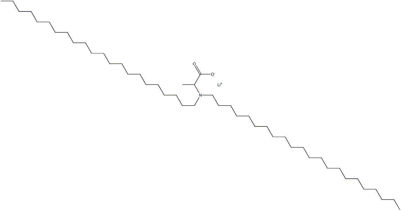 2-(Didocosylamino)propanoic acid lithium salt Structure