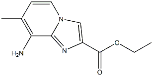 7-Methyl-8-aminoimidazo[1,2-a]pyridine-2-carboxylic acid ethyl ester Structure