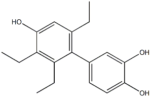 2',3',6'-Triethyl-1,1'-biphenyl-3,4,4'-triol Structure