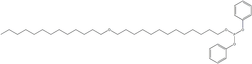 亜りん酸13-(トリデシルオキシ)トリデシルジフェニル 化学構造式