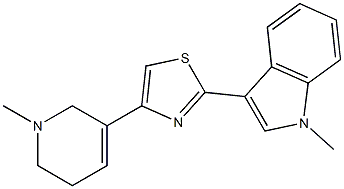 1-Methyl-3-[4-[(1,2,5,6-tetrahydro-1-methylpyridin)-3-yl]-2-thiazolyl]-1H-indole