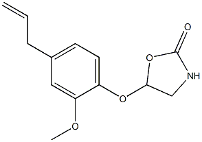 5-(4-Allyl-2-methoxyphenoxy)oxazolidin-2-one Structure