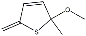 2-Methylene-5-methyl-5-methoxy-2,5-dihydrothiophene 结构式