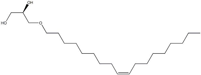 (R)-3-[[(Z)-9-Octadecenyl]oxy]propane-1,2-diol Structure