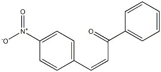 (2Z)-3-(フェニル)-1-(4-ニトロフェニル)-2-プロペン-1-オン 化学構造式