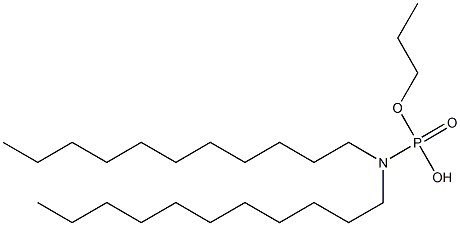 N,N-Diundecylamidophosphoric acid hydrogen propyl ester,,结构式