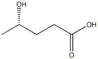 [S,(+)]-4-Hydroxyvaleric acid,,结构式