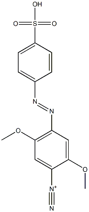 2,5-Dimethoxy-4-[(4-sulfophenyl)azo]benzenediazonium