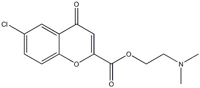 6-Chloro-4-oxo-4H-1-benzopyran-2-carboxylic acid [2-(dimethylamino)ethyl] ester