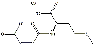 (S)-2-[[(Z)-3-Carboxy-1-oxo-2-propenyl]amino]-4-(methylthio)butyric acid calcium salt Structure