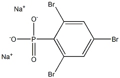 2,4,6-トリブロモフェニルホスホン酸ジナトリウム 化学構造式