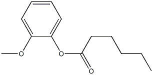 ヘキサン酸2-メトキシフェニル 化学構造式