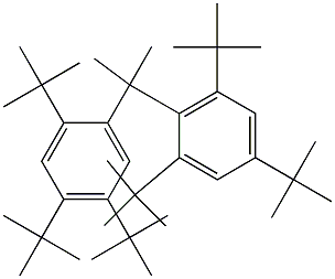 2-(2,4,5-Tri-tert-butylphenyl)-2-(2,4,6-tri-tert-butylphenyl)propane Structure