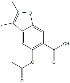 2,3-Dimethyl-5-acetyloxy-6-benzofurancarboxylic acid