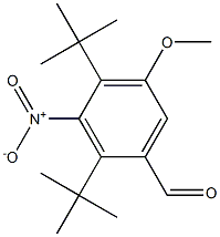 2,4-Di-tert-butyl-5-methoxy-3-nitrobenzenecarbaldehyde Structure