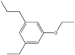 1-エトキシ-3-エチル-5-プロピル-ベンゼン 化学構造式