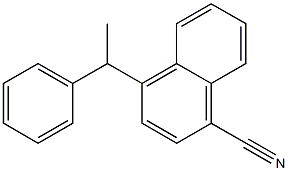 4-(1-Phenylethyl)-1-naphthalenecarbonitrile Struktur