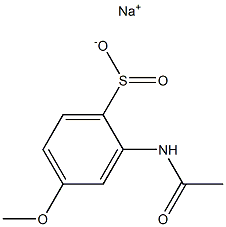 2-(Acetylamino)-4-methoxybenzenesulfinic acid sodium salt Structure