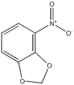 4-ニトロ-1,3-ベンゾジオキソール 化学構造式