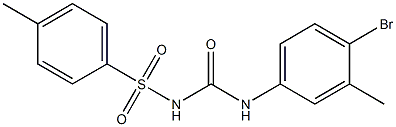 1-(4-Bromo-3-methylphenyl)-3-(4-methylphenylsulfonyl)urea Struktur