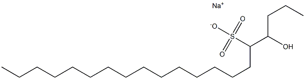 4-Hydroxyicosane-5-sulfonic acid sodium salt,,结构式