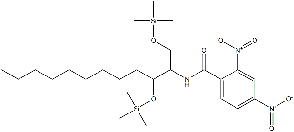 N-[1,3-Bis(trimethylsilyloxy)dodecan-2-yl]-2,4-dinitrobenzamide,,结构式