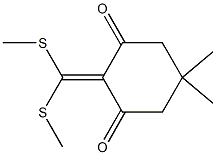 2-[Bis(methylthio)methylene]-5,5-dimethyl-1,3-cyclohexanedione Structure