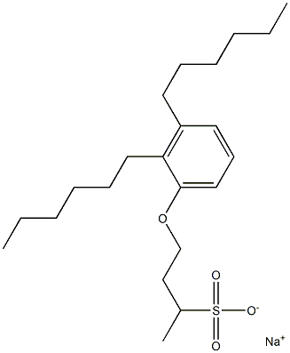 4-(2,3-Dihexylphenoxy)butane-2-sulfonic acid sodium salt