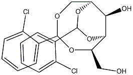 1-O,5-O:2-O,4-O-Bis(2-chlorobenzylidene)-D-glucitol,,结构式