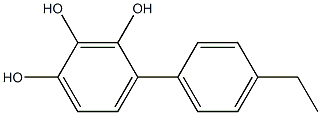 4-(4-Ethylphenyl)benzene-1,2,3-triol Structure