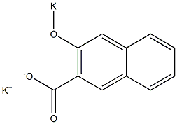 3-Potassiooxy-2-naphthoic acid potassium salt,,结构式